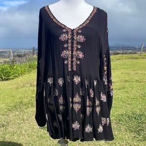 Free People Ariana Embroidered Tunic
